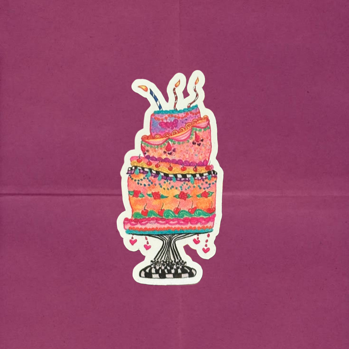Birthday Cake STICKER
