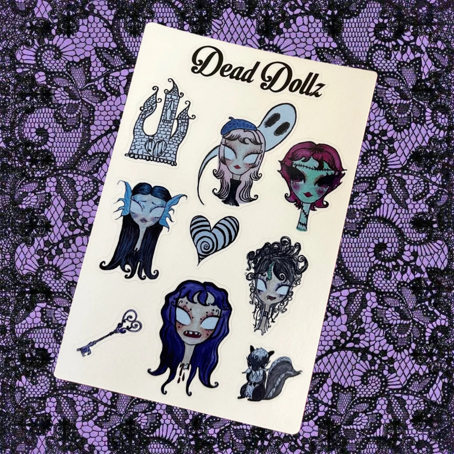Dead Dollz sticker sheet