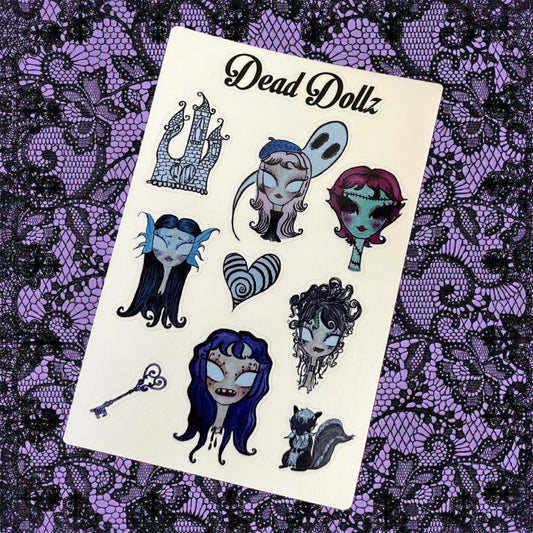 Dead Dollz sticker sheet